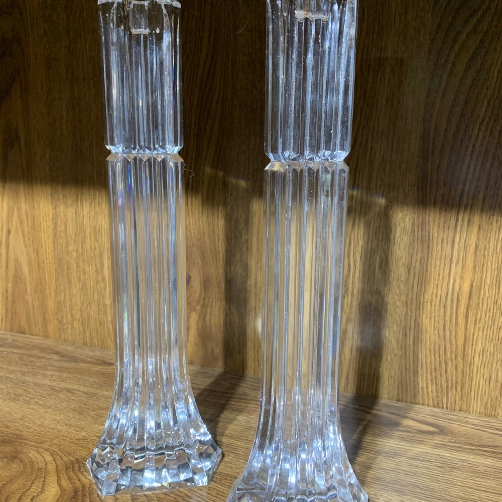 Candle Holders - crystal